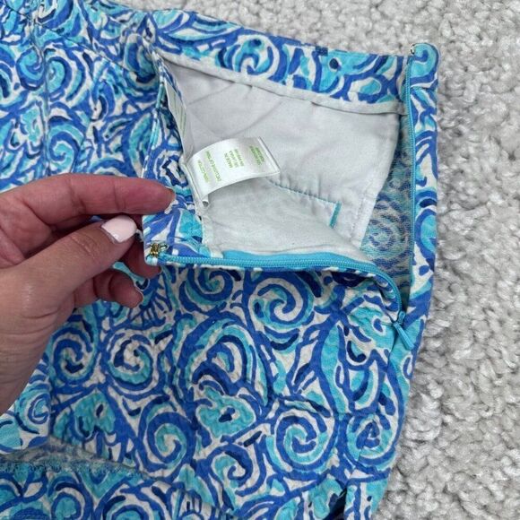 Lilly Pulitzer Adie Short Chasing Tail Blue - Picture 6 of 11